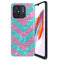 Coque Xiaomi Redmi 12C Chevrons Strass Violet Rose