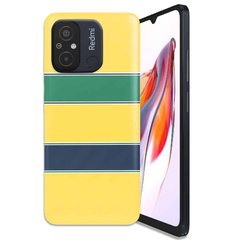 Coque Telephone Xiaomi Redmi 12C Conception Casque Jaune