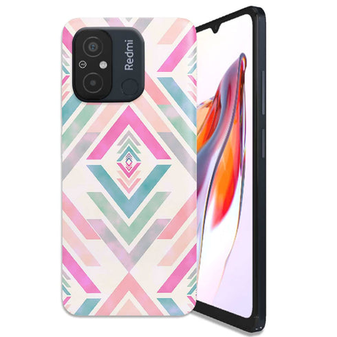 Coque Xiaomi Redmi 12C Fancy Diams azteque Rose