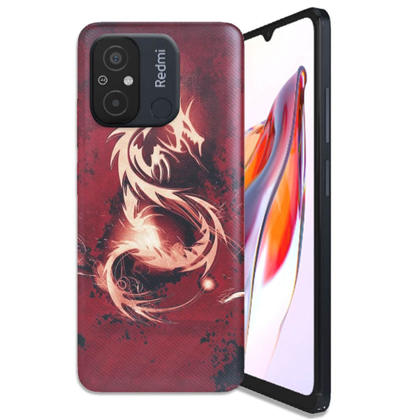 Coque Xiaomi Redmi 12C Dragon Rouge