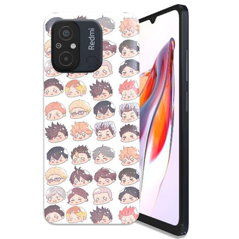 Coque télephone Xiaomi 12C Haikyuu chibi heads