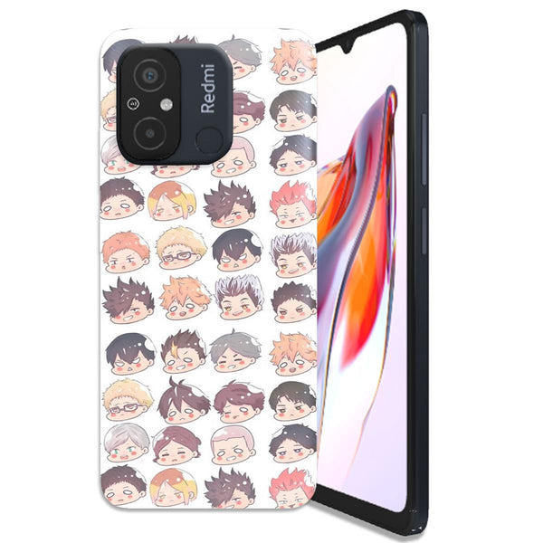 Coque télephone Xiaomi 12C Haikyuu chibi heads