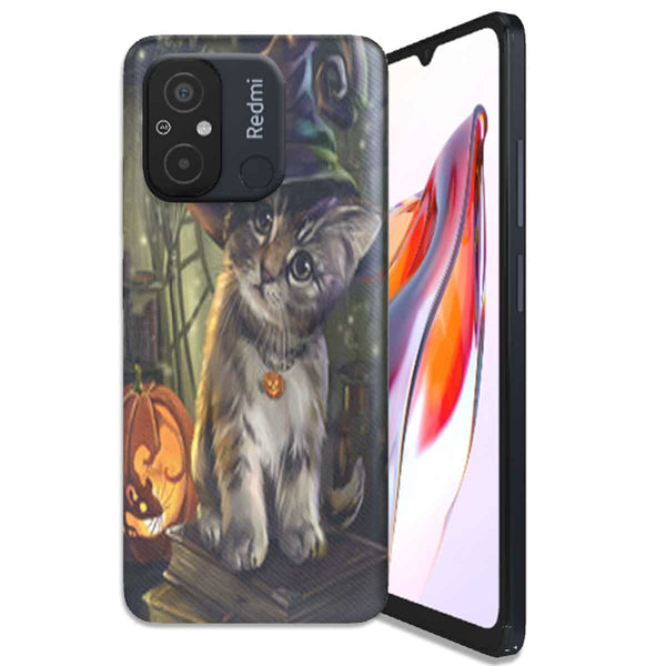 Coque Xiaomi Redmi 12C Halloween Cat
