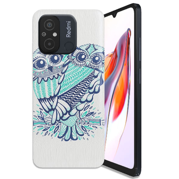 Coque Xiaomi Redmi 12C Hiboux Turquoises