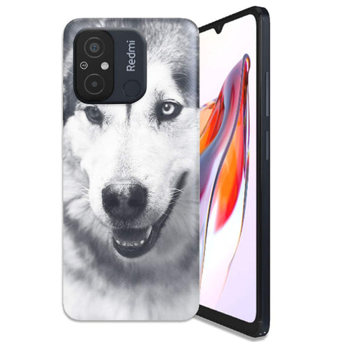 Coque Xiaomi Redmi 12C Husky aux Yeux Clairs