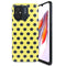 Coque Xiaomi Redmi 12C Jaune à Pois Noirs