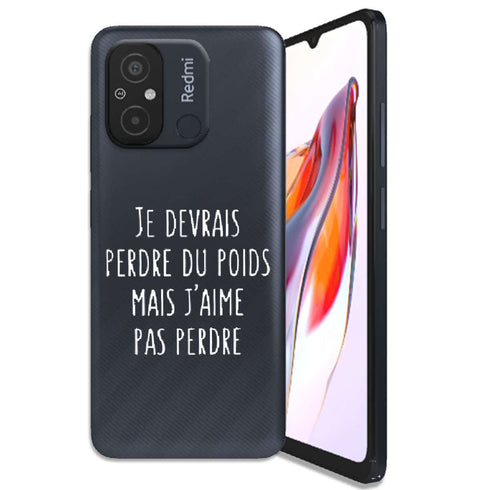 Coque Xiaomi 12C Je devrai Perdre du Poids mais je n'aime pas perdre