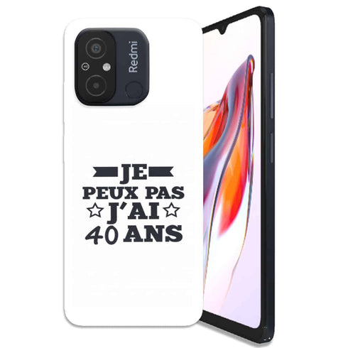 Coque Xiaomi 12C Je peux pas j'ai 40 ans