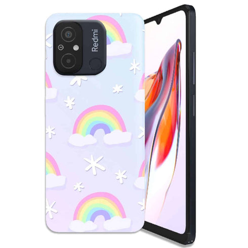 Coque Xiaomi Redmi 12C Joyeux Pastel Rainbows