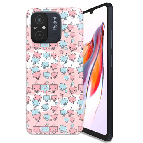 Coque Xiaomi Redmi 12C originale Kawaïi Robots