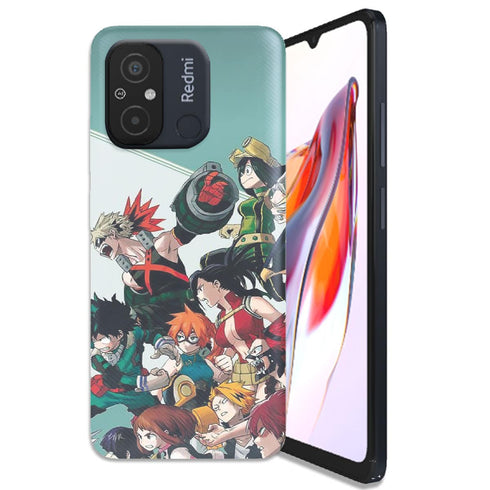 Coque Xiaomi Redmi 12C My Hero Academia fight adn