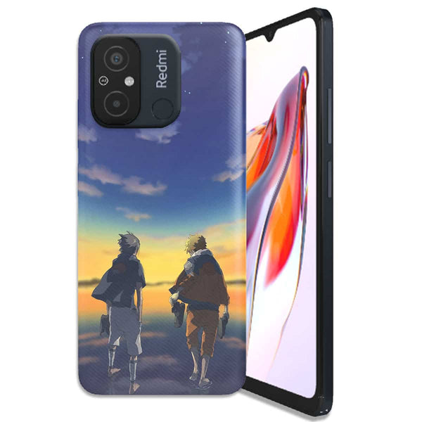 Coque Xiaomi Redmi 12C Naruto & Sasuke Ciel Etoilé