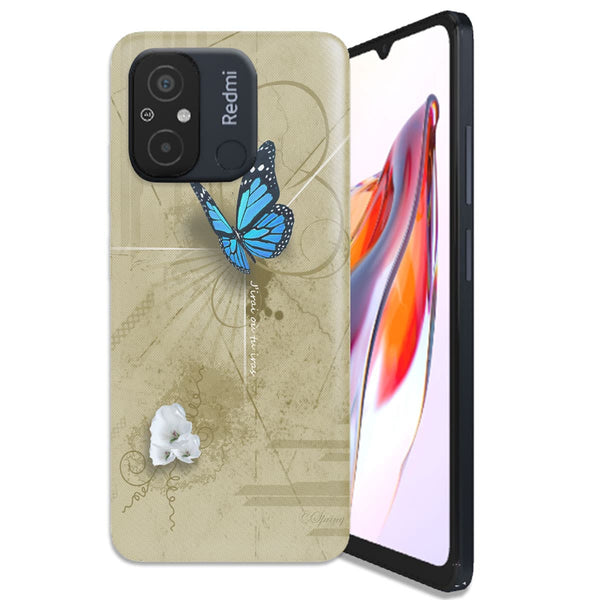 Coque Xiaomi Redmi 12C Papillon Bleu