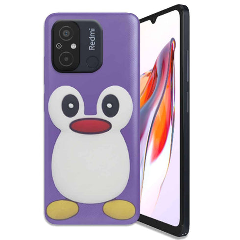 Coque Xiaomi Redmi 12C Pingouin Violet