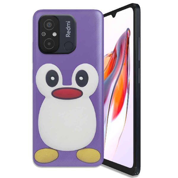 Coque Xiaomi Redmi 12C Pingouin Violet