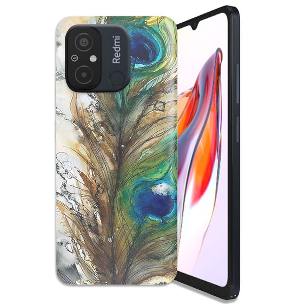 Coque Xiaomi Redmi 12C Plume de Paon