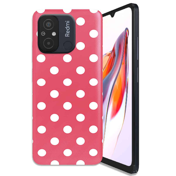Coque Xiaomi Redmi 12C Rouge à Pois