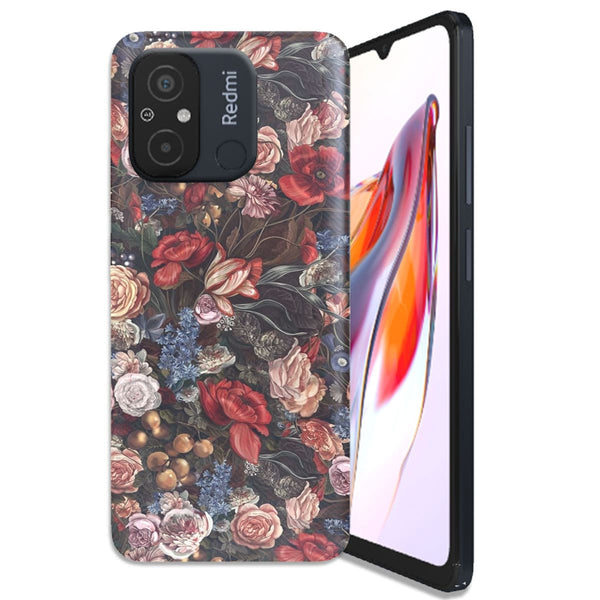 Coque Xiaomi Redmi 12C Romance florale vintage