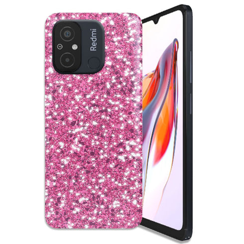 Coque Xiaomi Redmi 12C Paillettes Roses