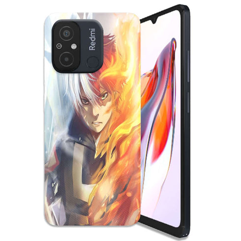 Coque Xiaomi Redmi 12C Shoto todoroki ice and fire