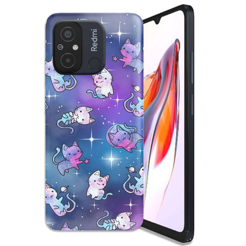 Coque Xiaomi Redmi 12C Space Kitties
