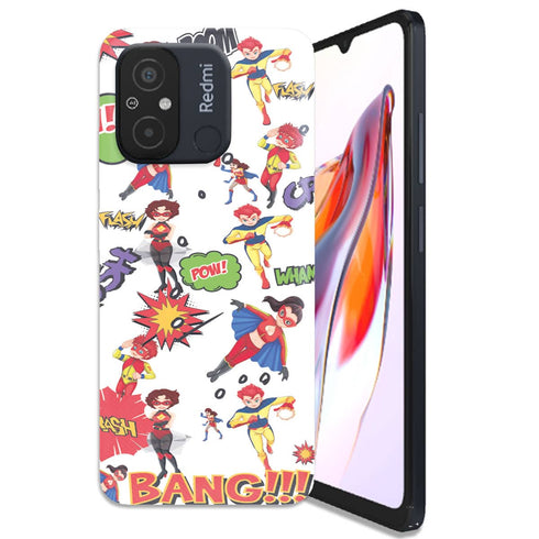 Coque Xiaomi Redmi 12C Super Hero Blanc