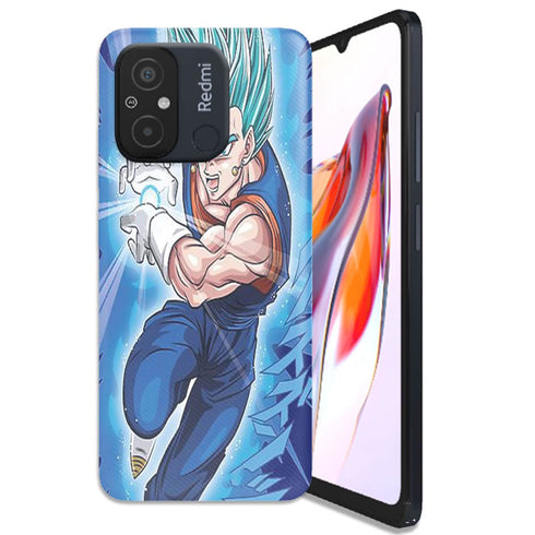 Coque Xiaomi Redmi 12C Super Vegeta Bleu
