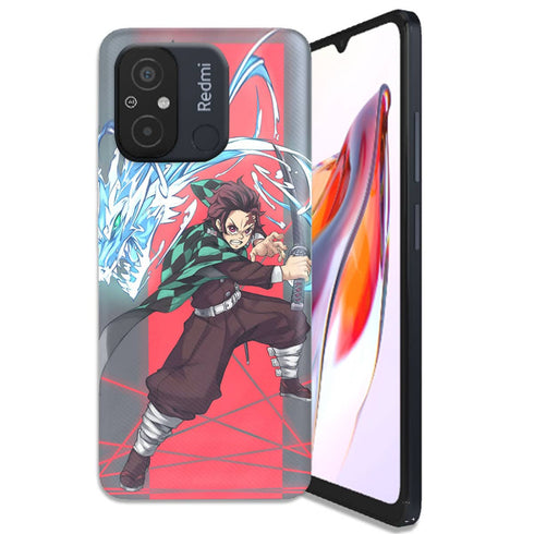 Coque Xiaomi Redmi 12C Tanjiro Dragon Phone