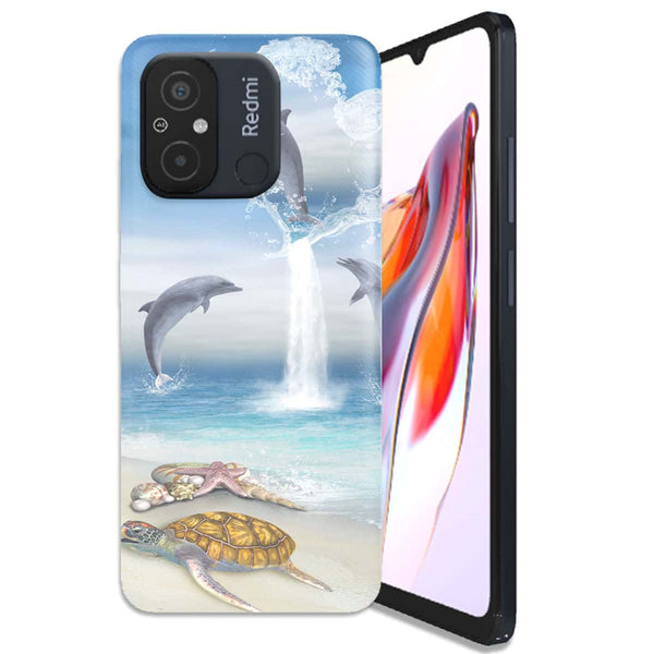 Coque Xiaomi Redmi 12C Dauphins Heureux