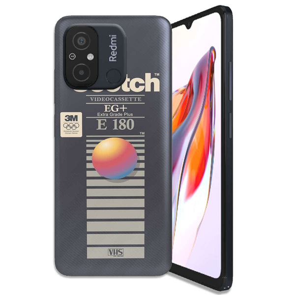 Coque originale Xiaomi Redmi 12C VHS Scotch E180