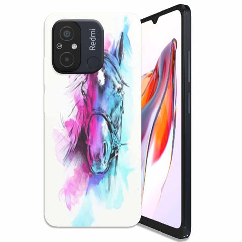 Coque Xiaomi Redmi 12C Watercolor Horse