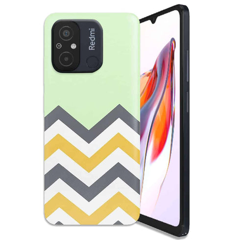 Coque Xiaomi Redmi 12C originale Zig Zag Menthe
