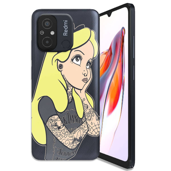 Coque Xiaomi 12C Alice Jack Daniels Tatoo