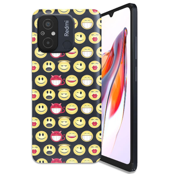 Coque Xiaomi Redmi 12C Funny smileys