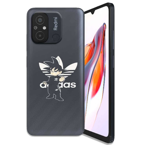 Coque Xiaomi Redmi 12C Goku Bad guy Adidas Jogging