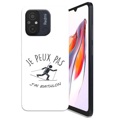 Coque Xiaomi Redmi 12C Je peux pas j'ai Biathlon