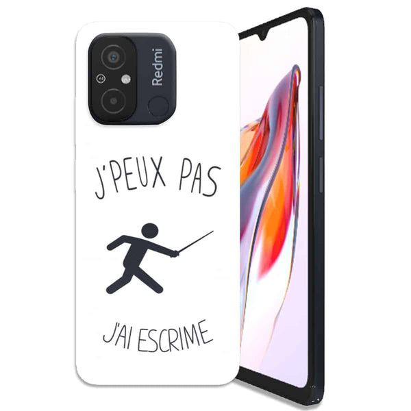 Coque Xiaomi Redmi 12C Je peux pas j'ai Escrime