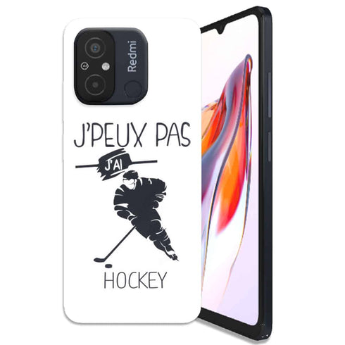 Coque Xiaomi Redmi 12C Je peux pas j'ai Hockey Sur Glace