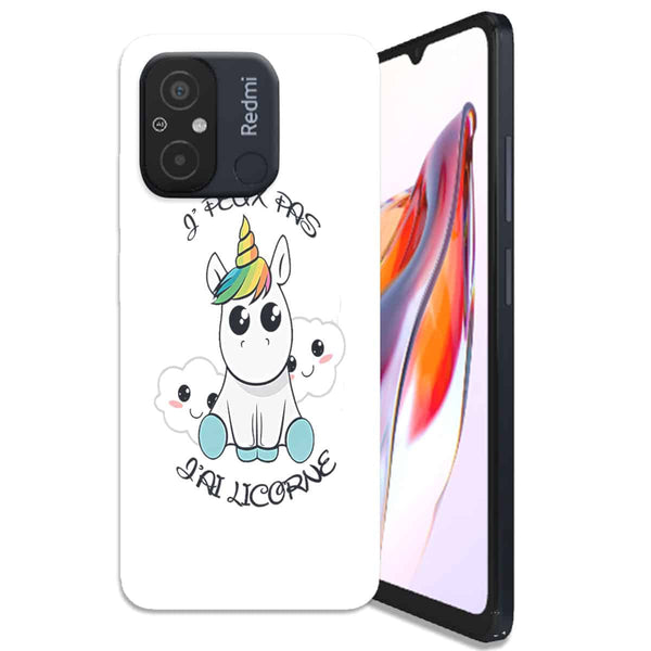 Coque Xiaomi 12C Je Peux pas j'ai Licorne