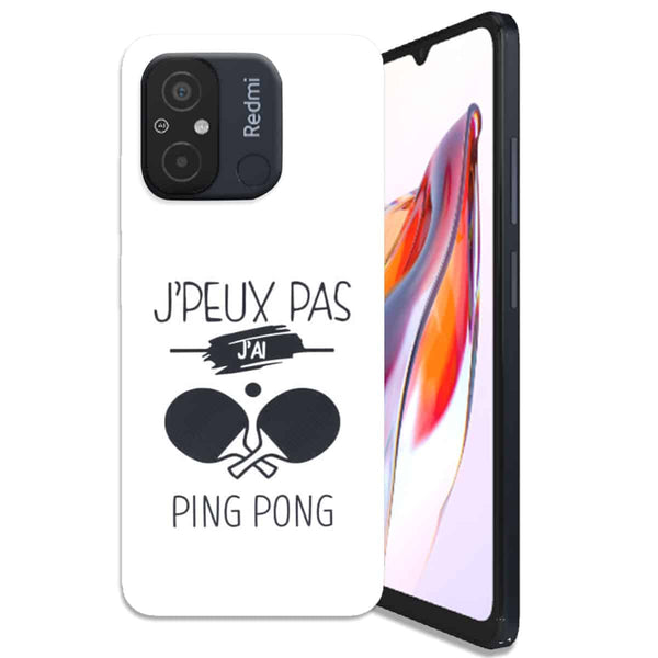 Coque Xiaomi Redmi 12C Je peux pas j'ai Ping Pong