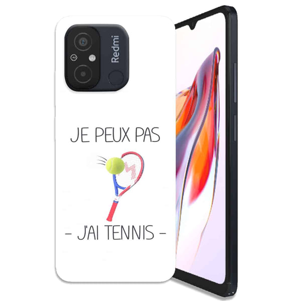 Coque Xiaomi Redmi 12C Je peux pas j'ai Tennis