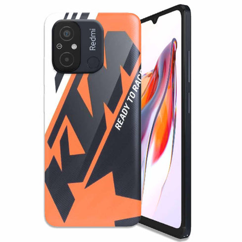 Coque Telephone Xiaomi Redmi 12C originale KTM Racing Orange and Black