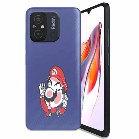 Coque Telephone Xiaomi Redmi 12C Plumber stuck between the glass