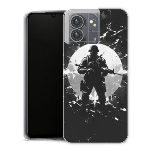 Coque Xiaomi Redmi 13C Gaming Soldat Lune Blanche - coque gaming Redmi 13C