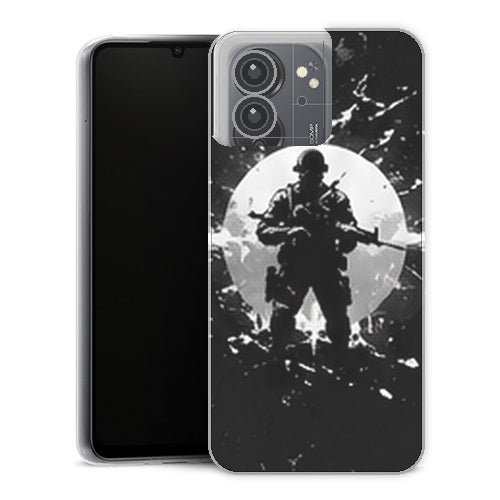 Coque Xiaomi Redmi 13C Gaming Soldat Lune Blanche - coque gaming Redmi 13C