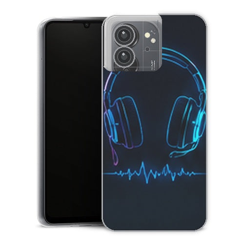 Coque Xiaomi Redmi 13C Gaming Casque Audio Neon - coque gaming Redmi 13C