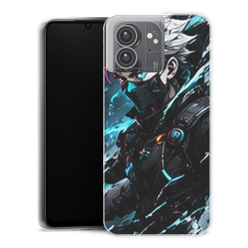 Coque Xiaomi Redmi 13C Gaming Cyber Ninja Bleu - coque gaming Redmi 13C