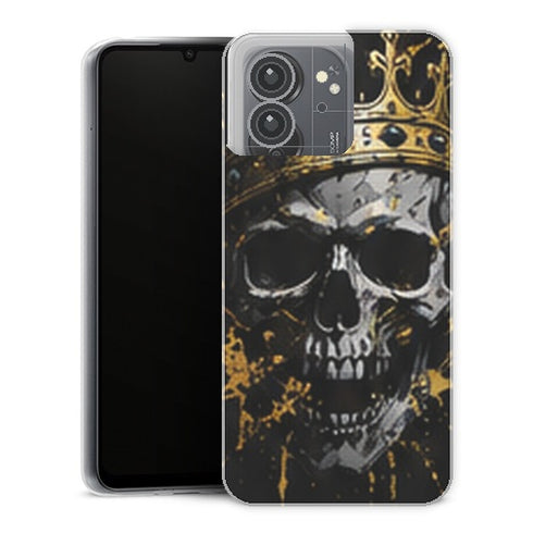 Coque Xiaomi Redmi 13C Gaming Crane Couronne Or - coque gaming Redmi 13C