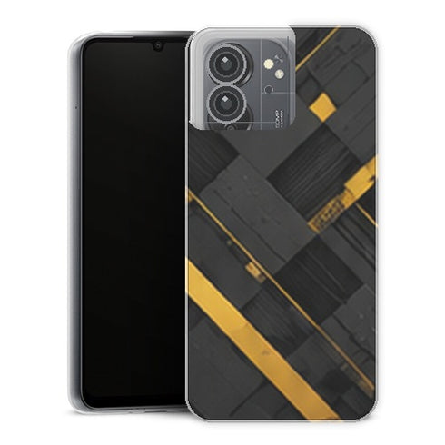 Coque Xiaomi Redmi 13C Gaming Texture Noir Or - coque gaming Redmi 13C