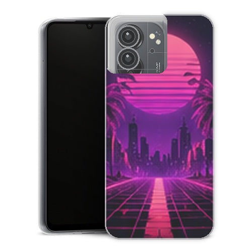 Coque Xiaomi Redmi 13C Gaming Retro Wave Neon - coque gaming Redmi 13C